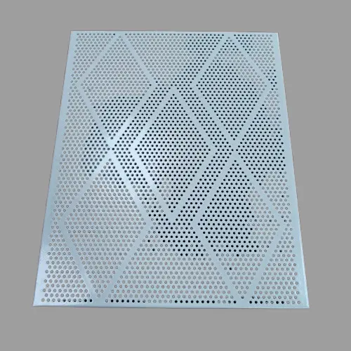 Stamped Steel Ceiling Speaker Grille – Rectangular, White Powder Coated